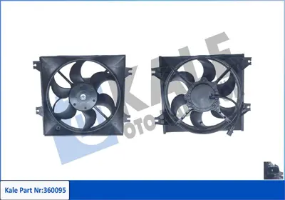 KALE 360095 Radyator Fanı Accent Admıre 1.3 - 1.5 - 1.6 99-> Klima Fanı 9773525000
