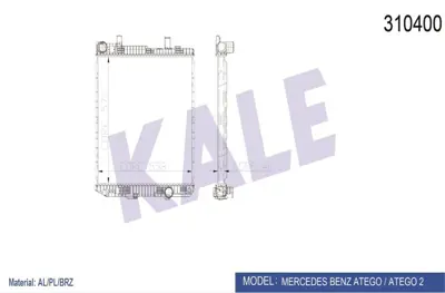 KALE 0914011AB Motor Radyatoru Atego (Al - Brz) 