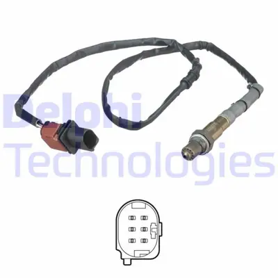 DELPHI ES20556-12B1 Lambda (Oksıjen) Sensoru Golf5 Passat 2.0 Fsı Blr K.Oncesı Sol (1060 Mm) 11787540166 13628515640 1K0998262N 1K0998262P 22906262CH 22906262CM 6A906262EE 6E906262C 6E906265C 6F906262A