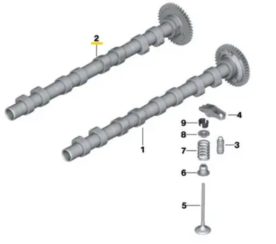 ESTAŞ 04039 Eksantrik Mılı Bmw E81 E87 E88 E82 E90 E91 E92 E93 E60 E61 E84 E83 Egzoz N47 11318575436