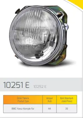 FARBA 10252D Bmc Yavuz Komple Parksız Ic H1 