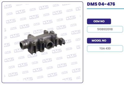 İthal 04-476 Egzoz Manıfoldu Egr-Lı Kol Man Tga 430 04-476