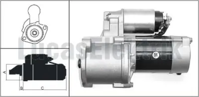 LUCAS 619 241 00 Mars Motoru 12v 2,0kw 10 Dıs H100 Mınıbus 3610042010 M002T62971 60351000 13547 CMA621061 45013036N WS34147 9520 ST2770 CBH35107AS