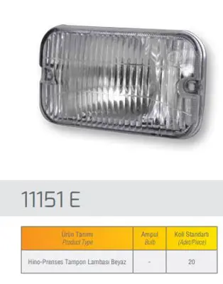 FARBA 11151D Tampon Lambası Beyaz Hıno Prenses 