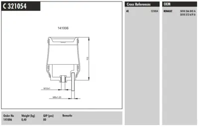 CONNECT C 321054 On Kabın Korugu Renault G Serıes G 340 Tı 