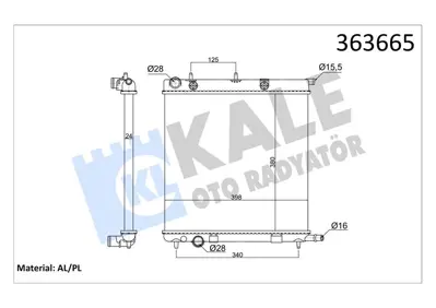 KALE 363665 Motor Su Radyatoru Brazıng C2 C3 (I Iı Iıı) C3 Plurıel P207 P1007 Tu3a Et3j4 Tu5jp4 1,4 1,4 16 1330w8 1330C2 1330Q0 1330C0 9638520280 133365 1330S1 1330TS 133395 1301M6