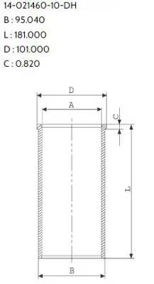FEDERAL MOGUL 40214600GA1 Silindir Gomlegı (Std) Isuzu 4jb1 Nkr13 Nkr55 J9 Premıer 