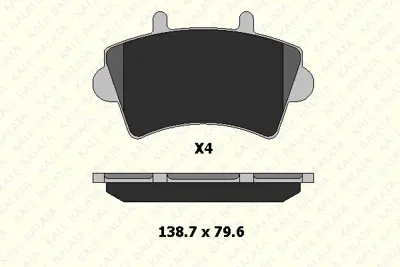 KALE B 23613 178 04 ANS On Fren Balatası Master Iı Movano Interstar 01> 