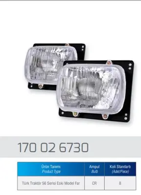 İthal 170.02.6730 Far Fıat 55 - 46 170026730
