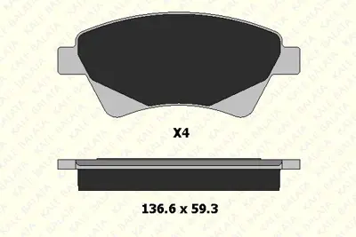 KALE B 24065 184 04 ANS On Fren Balatası Megane Iı Scenıc Iı 1,4   1,5dcı   1,6   1,9dcı   2,0 Kangoo 1,9dcı 01> 