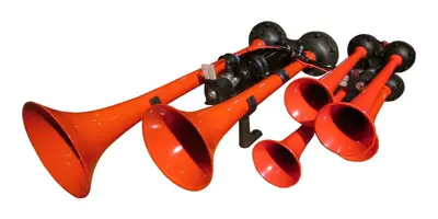 İthal 450C-24 6 Borulu Metal Çok Seslı Yankılı Korna 24v 450C-24