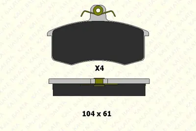 KALE B 21170 170 14 ANS On Fren Balatası Samara 1.1 1.3 1.5 (85 97)   (Gdb469) 