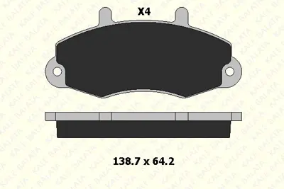 KALE B 21470 190 04 ANS On Fren Balatası Transıt T12 91>00 