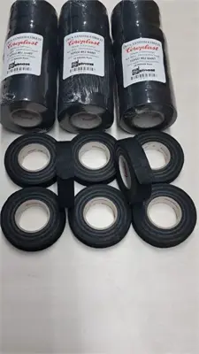 İthal 8551 Bez Bant 19mm X 15 Mt Tuylu Sıyah 8551