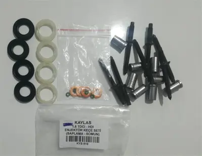 KAYLAS 819 Enjektor Kaplama Somun - Cıvata -Keçe Seti Takım Ford Fıesta V (Jh_, Jd_) 1.6 Tdcı Fıesta Vı Focus C-M 