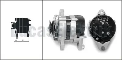 LUCAS 619 201 66 Alternator A115 12v 50a Mf Traktor 240 240s 255 