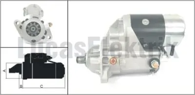 LUCAS LES0257 Mars Motoru 24v 4.5 Kw 10 Dıs Denso Tıp Cummıns B Serısı Komatsu Pc2006 3675248RX