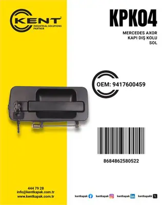 İthal KENT KPK-04 Dıs Kapı Kolu Mercedes Axor Actros Sol 