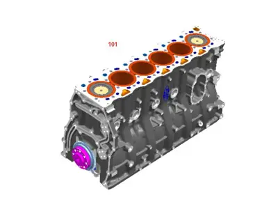 FORD GC46 6011 AA Silindir blok - 12.7l (Dolu) Ecotorq GC466011AA