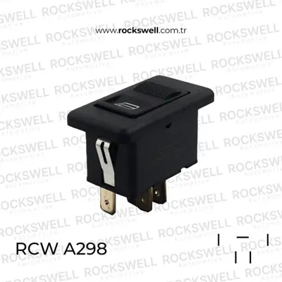 ROCKSWELL A298 Cam Acma Kapama Anahtarı Teklı Audı 80 Audı 100 A6 94 97 