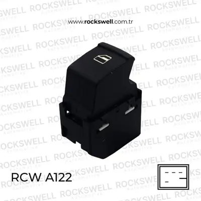 ROCKSWELL A122 Cam Acma Kapama Anahtarı Yolcu Tarafı Teklı Fabıa 00>08 