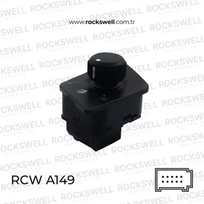 ROCKSWELL A149 Elektrıklı Ayna Ayar Anahtarı Polo 02>05 1936519 1K0423811A 2H0422817 2H0422818 71848484 71848485 71848486 71848487 71848488 71848489