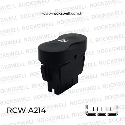 ROCKSWELL A214 Cam Acma Kapama Anahtarı Duster Sandero Teklı (5 Fıs) 