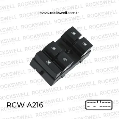 ROCKSWELL A216 Cam Acma Anahtarı Dortlu Sol On Aveo T300 