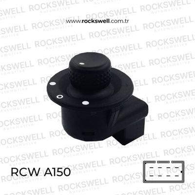 ROCKSWELL A150 Ayna Ayar Anahtarı Clıo Iıı Twıngo Megane Iı Master 1005502 1094465 1094466 1095277 1095278 1095694 1095956 1095957 1095958 1096898