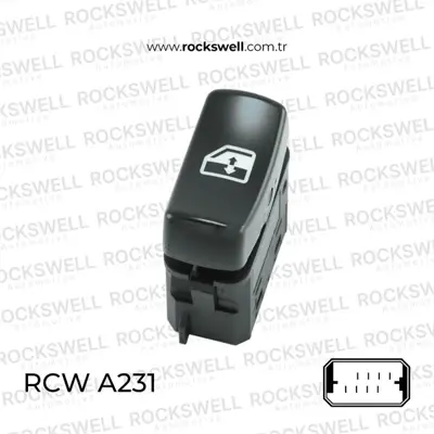 ROCKSWELL A231 Cam Acma Anahtarı Teklı (Sağ-Sol) - Scanıa P.G.R.T.-Serı 04> K Serı 06> 