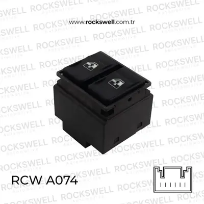 ROCKSWELL A074 Cam Acma Kapama Anahtarı Sol Dogan Slx 6 Pın 