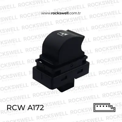 ROCKSWELL A172 Cam Acma Kapama Anahtarı Sağ Lınea Teklı Cercevesız (4 Fıs) 4M0407505B 4M0407506B 4M0407509B 4M0407510B 4M0407510C 4N0407510 80A407510 80A407510A 80D407510 80D407510A