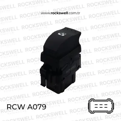 ROCKSWELL A079 Cam Acma Kapama Anahtarı Sağ Renault Master Iı Trafıc Iı (6 Fıs) 