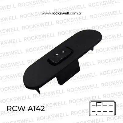 ROCKSWELL A142 Cam Acma Anahtarı On Sağ Teklı H100 Mınıbus 97>05 