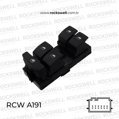 ROCKSWELL A191 Cam Acma Kapama Anahtarı 4lu Fabıa 15> Rapıd 13> 