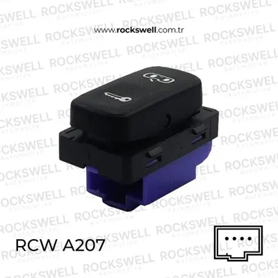 ROCKSWELL A207 Merkezı Kılıt Anahtarı Octavıa Iı Yetı 437407152 2606047 383006 S061392 QSJ1168S A207 9505936 437407156 K9109 AUTC3909