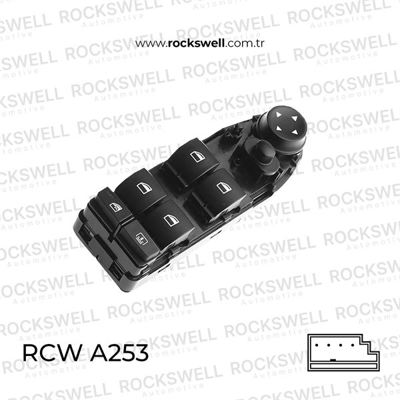 ROCKSWELL A253 Cam Anahtarı Sol Perdelı Katlanmasız Bmw E60 