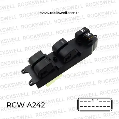 ROCKSWELL A242 Cam Acma Anahatarı Hılux 2,4 Yarıs 99 06 Dortlu 