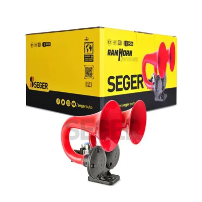 SEGER 81JH12.000.02K Korna Havalı Cıft Borulu (Ramhorn - Cıft Boynuz) 12v 1J927156JE