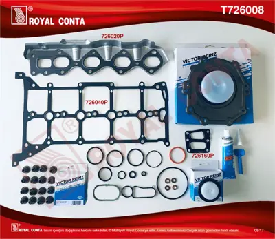 ROYAL CONTA T726008 Takım Conta GK2Q6008AA