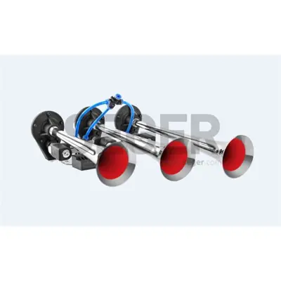 SEGER 82EH24.000.03 Korna Uclu Dalıdalı 24v Krom Kaplama 