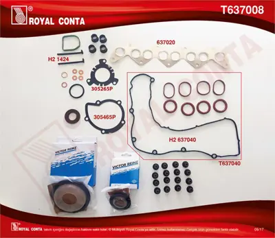 ROYAL CONTA T637008 Takım Conta 3M5Q6008