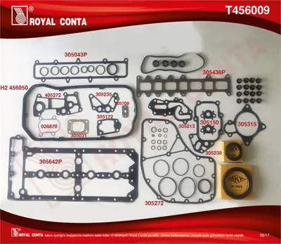 ROYAL CONTA T456009 Komple Takım Conta Ducatodaıly 06> F1c 299557265 C 15 Van 3950 F1ce0481a F1ce0481b F1ce0481e S3707300 8094874 197AR S37073 13688501 586530 197AQ 2995572 500086189 213435