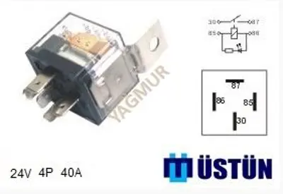 İthal RL240 Mını Role Seffaf 24v 4p 40a RL240