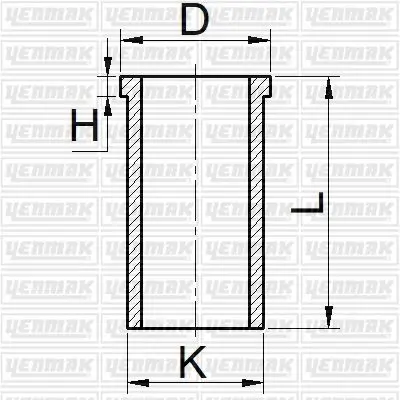 YENMAK 5426-100 Motor Gomlek 93,67mm (1,20 Dıstan Farklı) Transıt T12 T15 2,4 - 2,5d - 2,5td 82>00 1402165000