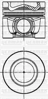 YENMAK 4341-STD Pıston+segman Golf A3 Tt Superb 2.0 Tdı 16v Cbbb 3L107101G