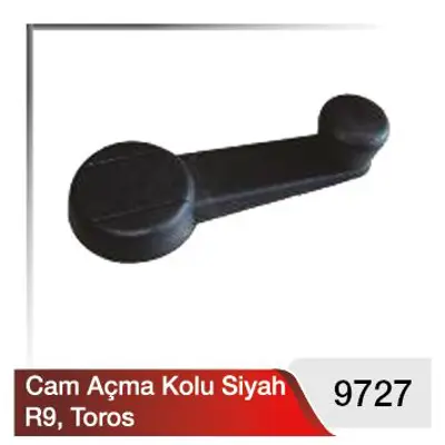 YILMAZ 9727 Cam Acma Kolu Sıyah R9 