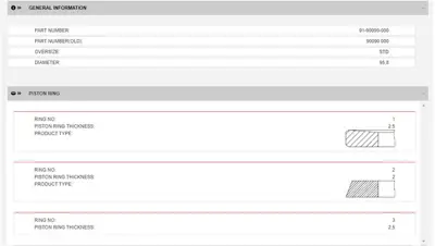 YENMAK 91-90090-000 Segman 95.80 (Std) (2,5×2,0×2,5) Iveco Daıly F1cf1ce3481j F1ce3481d F1ce3481k F1ce3481l Euro5 (80976 