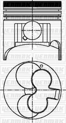YENMAK 4227-STD Motor Pıston Segman Komple Std (79.00mm) Vectra B – X17td – Astra F – 17td 5623020