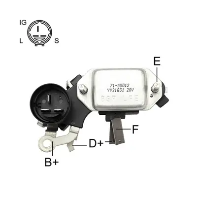 İthal 05-012 Konjektor 24v Hıtachı Tıp Isuzu Npr Kamyon 3 Fıslı 46423822A 60603027 7601065